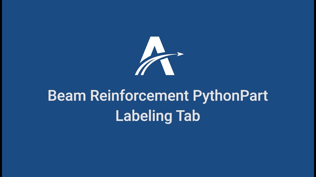 08. Labeling | Beam Reinforcement Python Parts in ALLPLAN