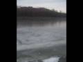 Throwing Ice on the Mississippi in St. Cloud MN
