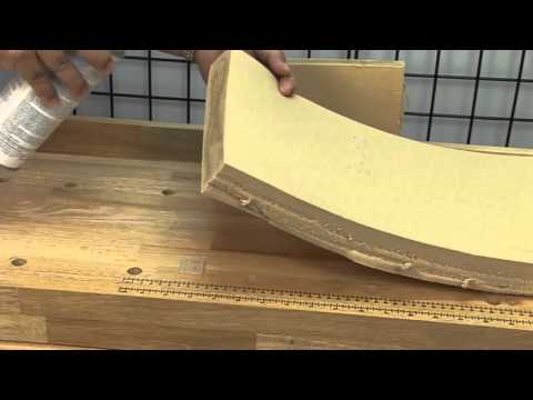 how to attach foam to wood