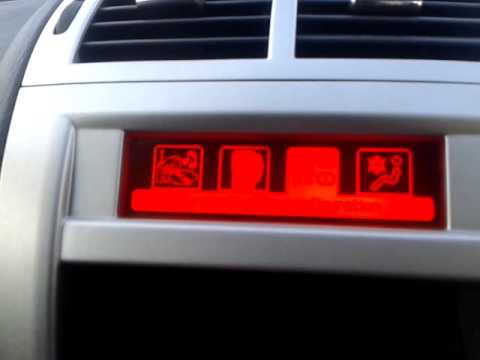 How to change temperature units in Peugeot 407.