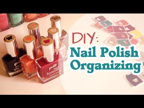 how to organize nail polish