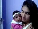 Natalia e Nicole com 1 m�s de vida.