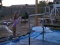 Finally got her kip about a month ago at the gym, but hasn't been able to do them on her bar at home.  Can't video at the gym and her dad works out of town, she really, really wanted to make one on her bar to show her dad.  :)  She will be 7 in July.