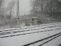 Sneltram in the snow