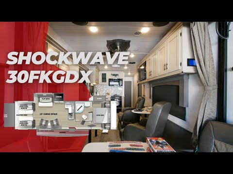 Thumbnail for Tour the 2023 Shockwave 30FKGDX Toy Hauler Video