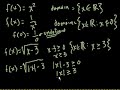 Domain of a function
