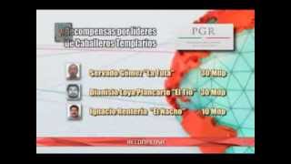 PGR busca a 17 líderes de los Caballeros Templarios PGR busca a 17 líderes de los Caballeros Templarios
