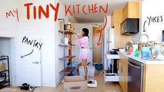 LA moving vlog #4! TINY KITCHEN ORGANIZATION! + pa