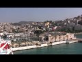 Views of the town, port and Pidgeon Island, as well as the Thomson Celebration and Brilliance of the Seas Cruise Ships.