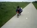 Me on my recumbent bike: Optima Stinger.