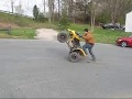 Honda 250 Fourtrax On 2 Wheels