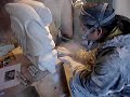 Sculpture in progress Sandstone