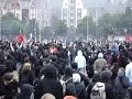 police attack at the concert g8 rostock / germany