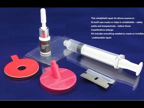 WINDSCREEN REPAIR KIT DIY video. Honda Civic windshield repair.