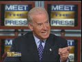 Part two of Joe Biden on Meet the press 992007 Part two of Joe Biden on Meet the press 992007