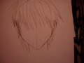 how to draw anime hair: tutorial 2