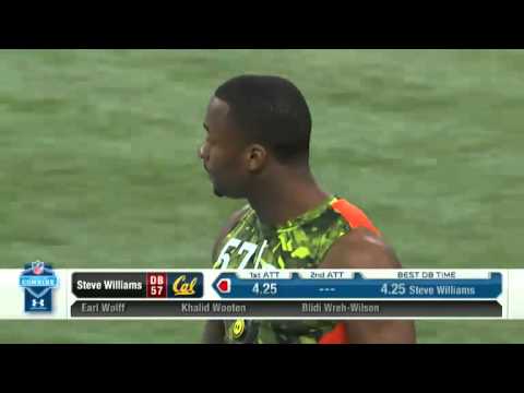 NFL Combine - Steve Williams NFL 2013 Combine - 40 yard dash.