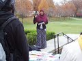 Muslin Student Assoication Member at ISO Rally Muslin Student Assoication Member at ISO Rally