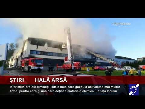Incendiu în parcul industrial din Cluj-Napoca