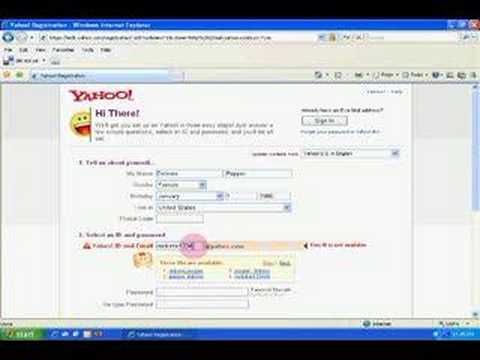 how to make a new yahoo account