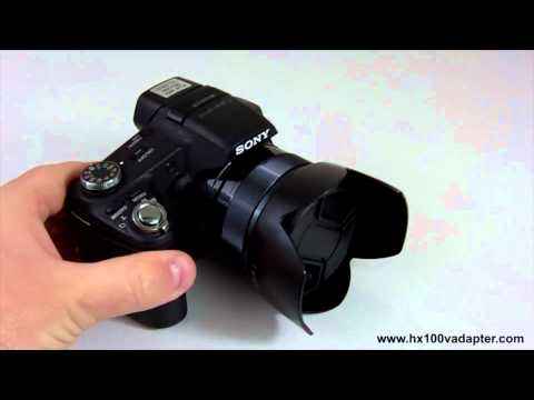 how to attach lens cap to sony hx100v