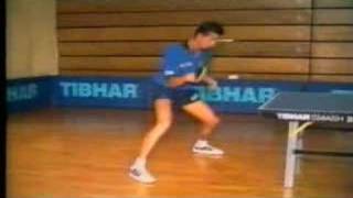 Vladimir Samsonov контр-игра справа и удар