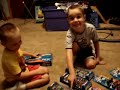 Lane & Benny getting Hotwheels