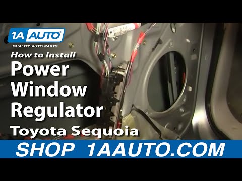 How To Install Replace Power Window Regulator Toyota Sequoia 01-04 1AAuto.com