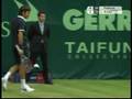 2008-12-21 | Roger Federer with Nicolas Kiefer(Nice shot) ~> ***WATCH IN HIGH QUALITI*** Nice Roger Federer Shot on the line ...  (00:53)