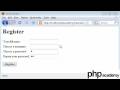 PHP Tutorials: Register&Login: User registration (Part 2)