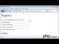 PHP Tutorials: Register & Login: User registration (Part 2)