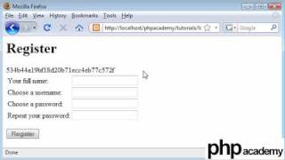 PHP Tutorials: Register&Login: User Registration (Part 2)