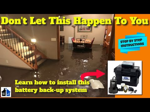 how to battery backup sump pump