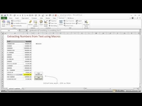 how to isolate a number in excel