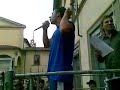 Manifestazione valdarnese...Aga parla in piazza a sangio