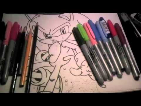 how to print sonic coloring pages