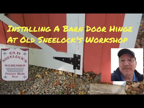 how to hang a shed door with t hinges