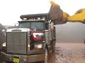 600 Komatsu Loader Loading Dump Trucks