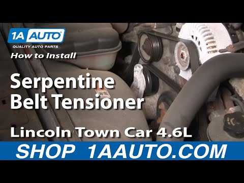 How to Install Repair Replace Serpentine Belt Tensioner Lincoln Town Car 4.6L 98-02 1AAuto.com