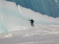 Wave in antartica frozen in mid-air!!