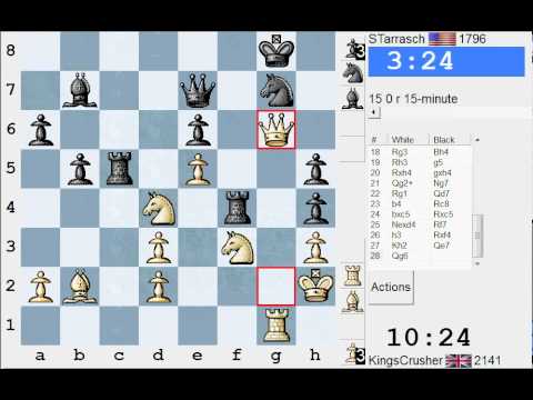 Live commentary 15 minute chess - 2012 15feb 851 - White vs Sicilian Defence