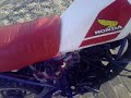 honda mtx 100cc warmdraaien