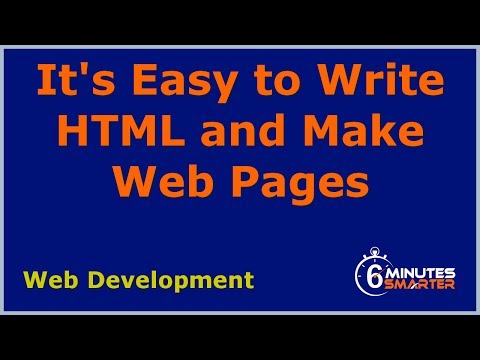 how to write html