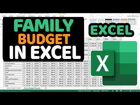 how to budget with excel