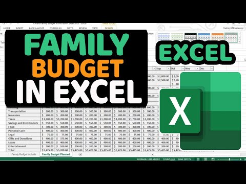 how to budget in excel