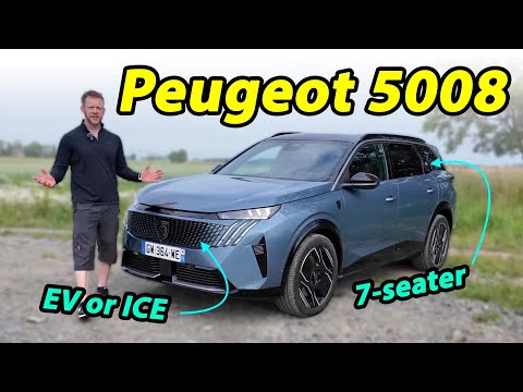 all-new Peugeot 5008 driving REVIEW 7-seater with e-5008 EV