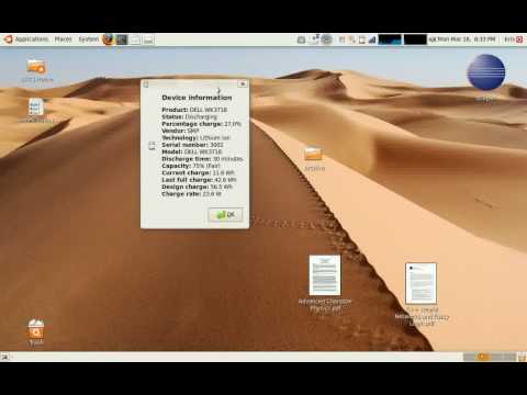 how to repair gnome power manager