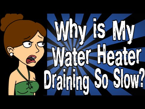 how to drain clogged hot water heater
