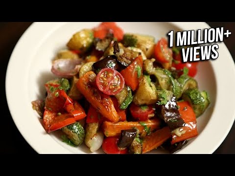 Roasted Vegetable Salad Recipe | Quick & Easy Baked Veg Salad | Ruchi’s Kitchen