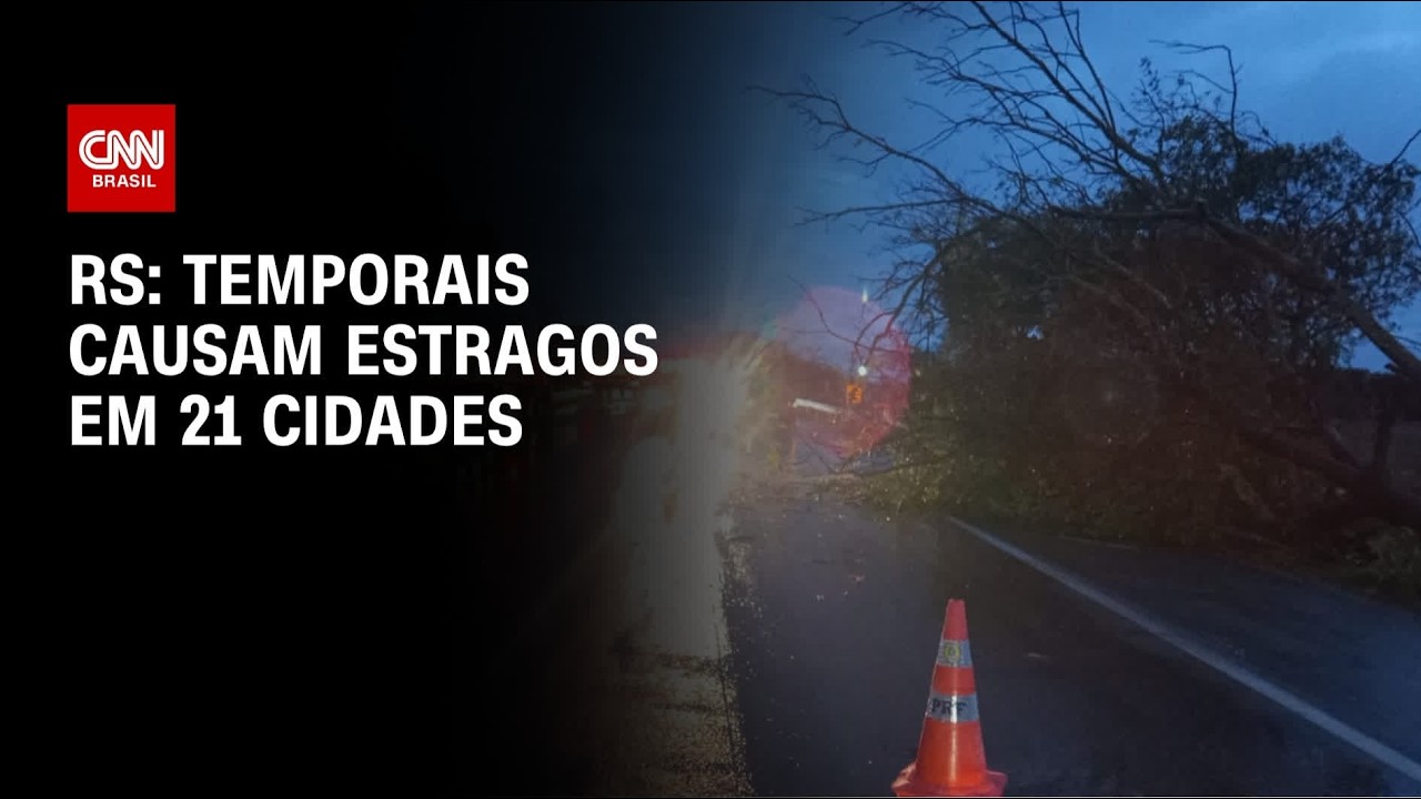 Temporais causam estragos em 21 cidades do Rio Grande do Sul; veja atualizações | AGORA CNN